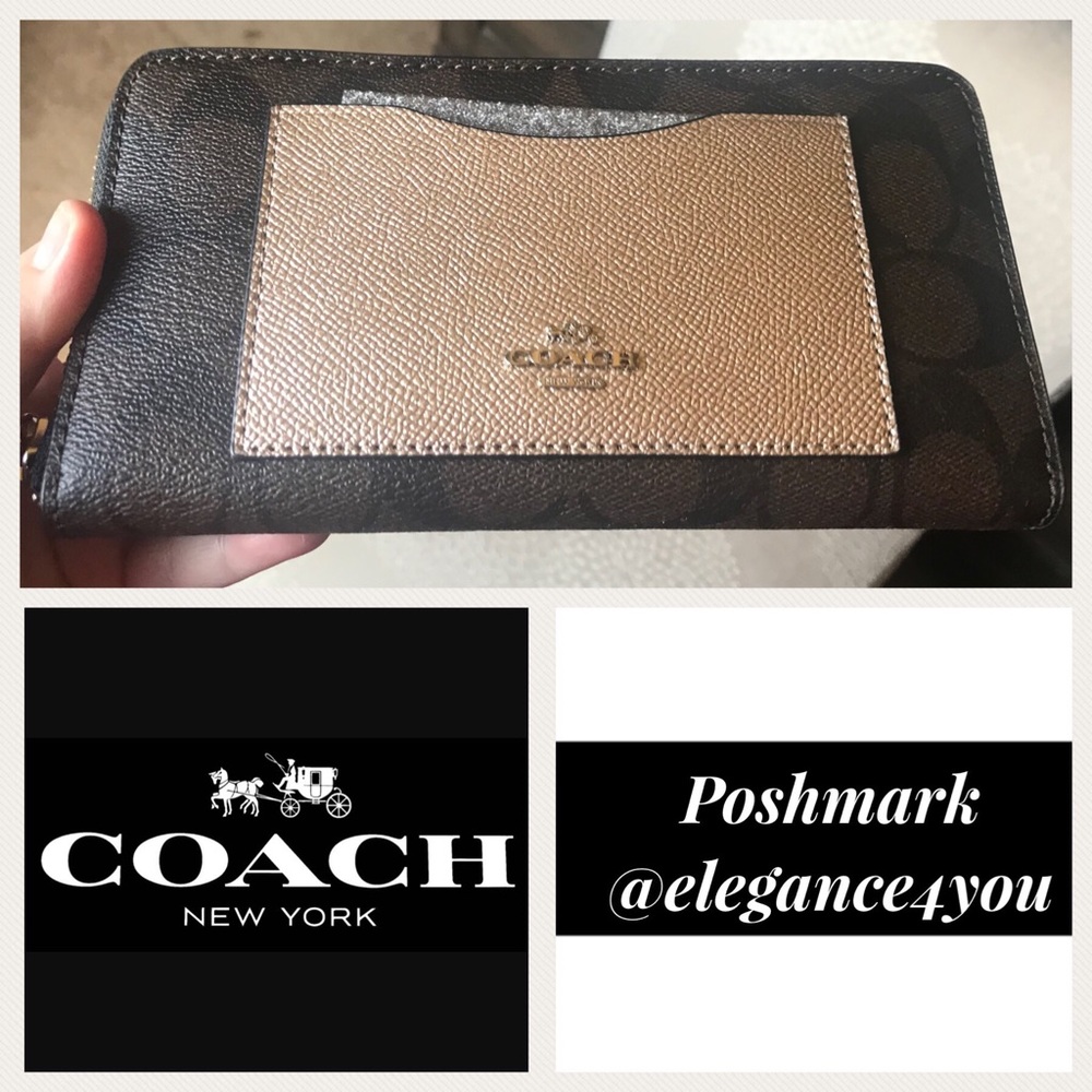 ✨COACH✨LAST 1! Authentic Accordion Zip Wallet NEW!